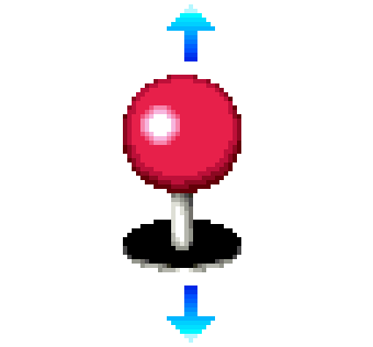 Orientez le joystick vers le haut ou le bas